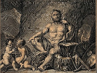 Hephaestus Creates Achilles' New Armor