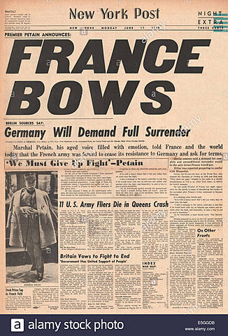France surrenders to Germany