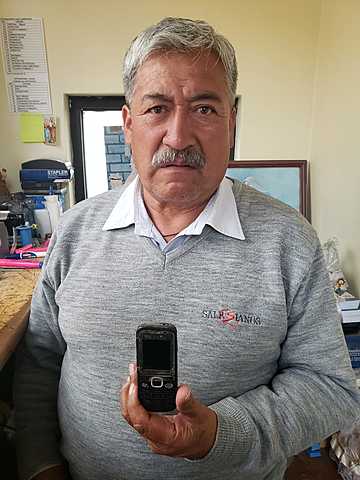 El uso de celular de mi papa