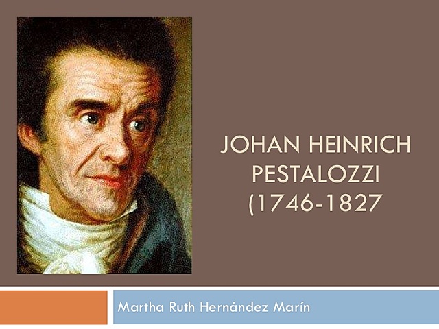 Pestalozzi  (1746- 1827)