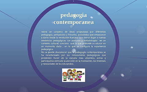 PEDAGOGÍA CONTEMPORÁNEA