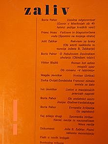 Revija Zaliv in Boris Pahor