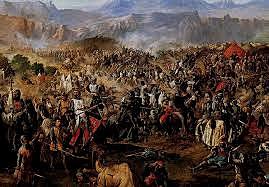 Derrota de los almohades en las Navas de Tolosa ante la coalición cristiana.