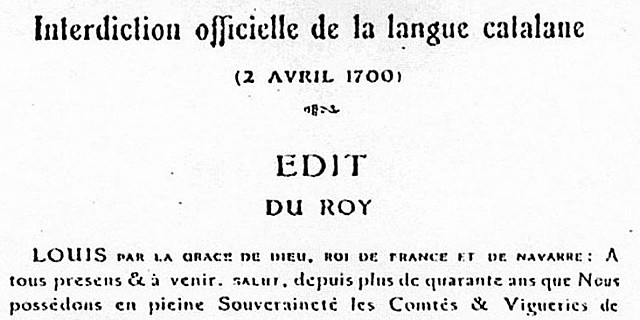 França prohibeix l'ús públic del català a la Catalunya del Nord.
