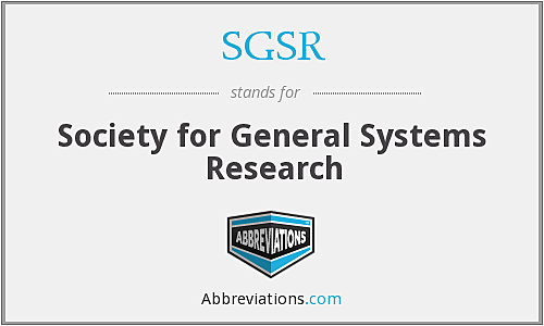 Society for General System Research