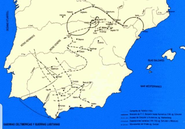 Las Guerras contra celtíberos y lusitanos ( 154-133 a.C )