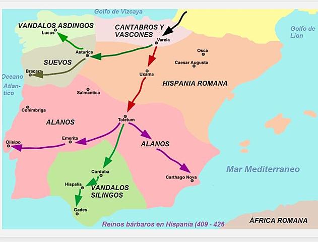 Invasiones germánicas en la caída de Roma