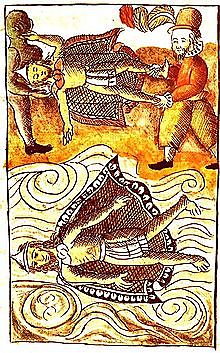 Muerte de Moctezuma.