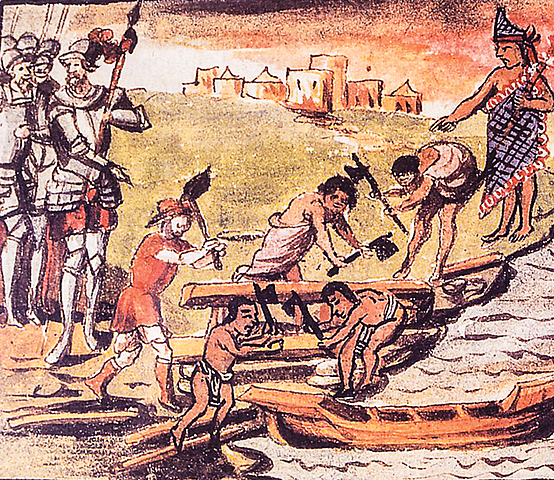 Hernán Cortés en Texcoco