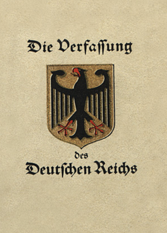 La Costituzione di Weimar