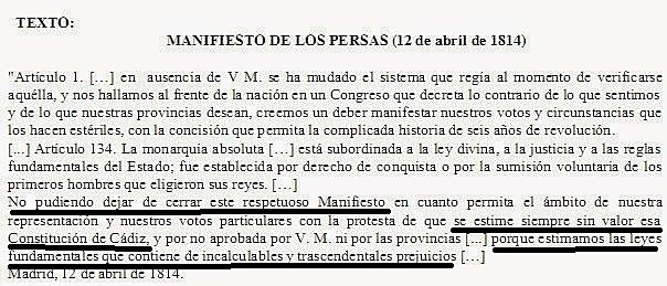 Regreso de Fernando VII