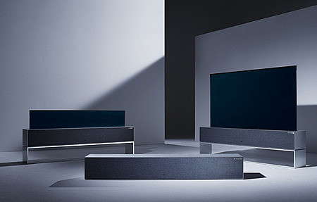 Televisor Signature OLDER TV R un televisor enrollable.