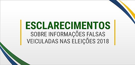 TSE lança página para esclarecer fake news