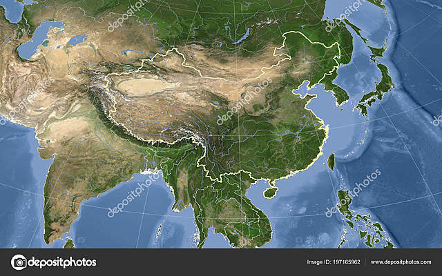 Imagen de Satélite de China.