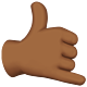 Call me hand emoji modifier fitzpatrick type 5 1f919 1f3fe 1f3fe
