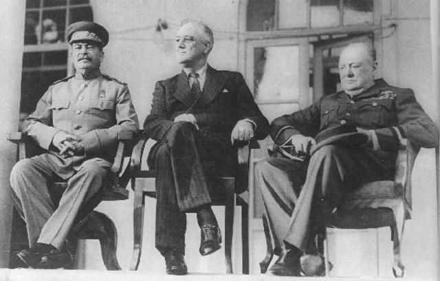 Roosevelt invites Stalin and Churchill to Teheran for a talk.
