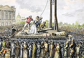 Kongen blir halshogd.