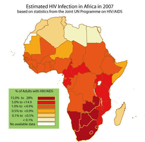 Aids is spreading all throughout Africa including Chad.