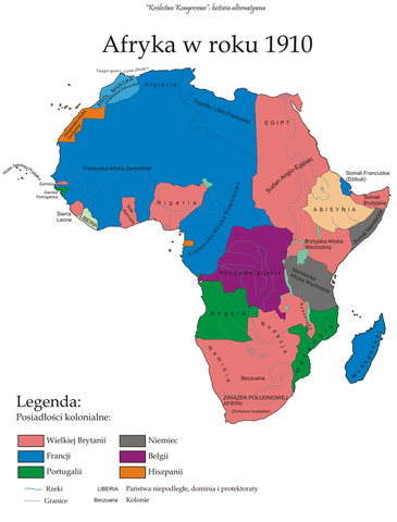 Africa was transformed into a unified territory of France.