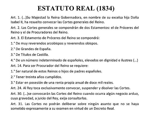 Estatuto Real.
