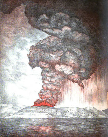 Krakatoa Eruption, Java/Sumatra