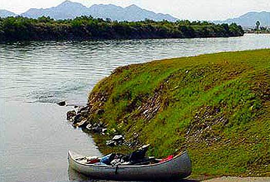 Canoeing on the Colorado River