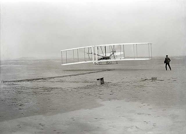 The Wright brothers flyer