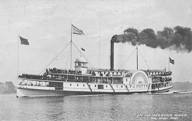The maiden voyage of the steamboat Clermont