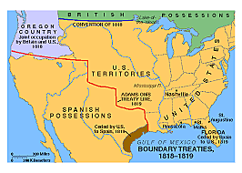 UNITED STATES AND SPAIN AGREE TO THE TRANSCONTINENTAL TREATY