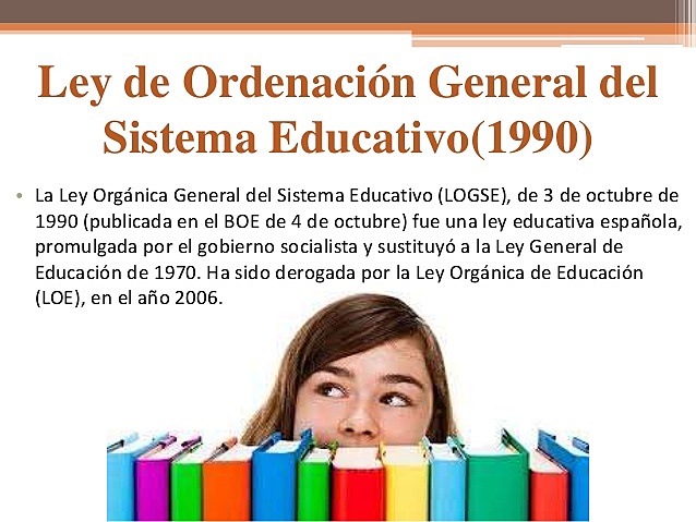 LEY DE ORDENACIÓN GENERAL DEL SISTEMA EDUCATIVO