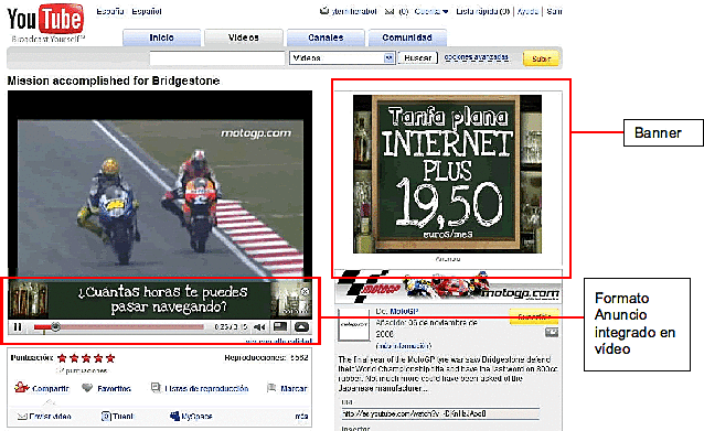 Youtube lanza la publicidad en video.