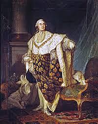 Louis the XVI being crowned as king