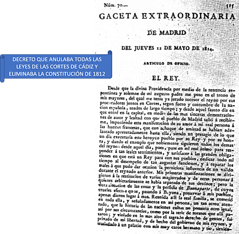 DECRETO DEL 4 DE MAYO DE 1814