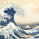 Tsunami by hokusai 19th century