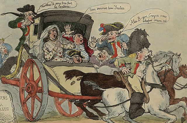 Fuite du roi et arrestation à Varennes