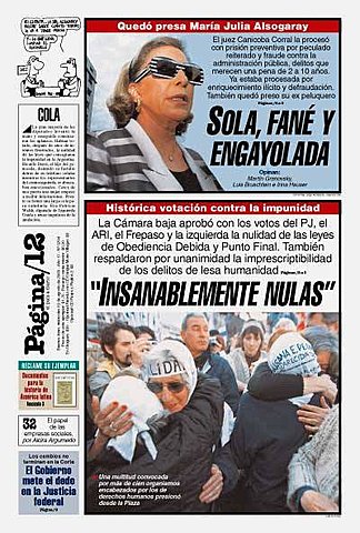 Anulación de las leyes de "Obediencia Debida" y "Punto Final"