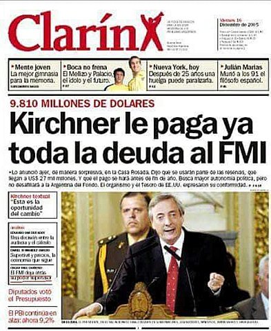 Kirchner anula la deuda con el FMI
