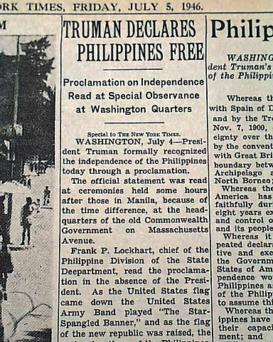 Philippines Gain Independence