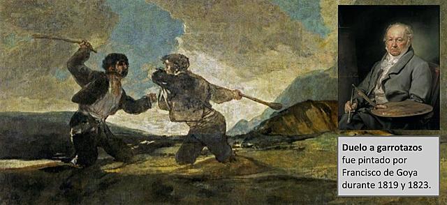 Lucha entre liberales y absolutistas (Duelo a garrotazos)