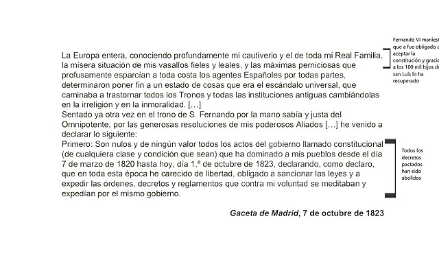 El final del trienio