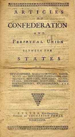 Ratification of the Articles of Confederation