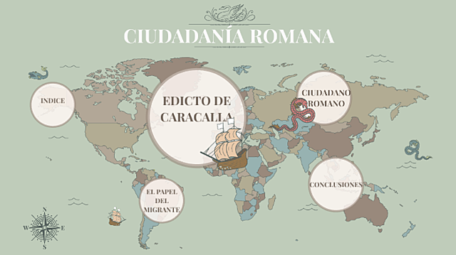 Año 212 Ciudadanía romana otorgada a todos los hombres libres en el Imperio por Caracalla.