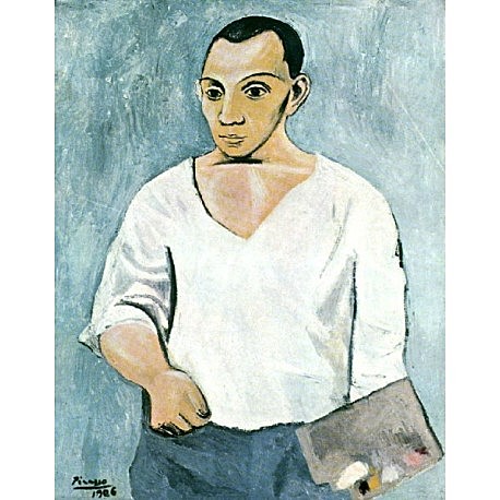 Picasso siente la influencia de Cézanne y el arte africano.