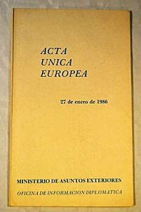 ACTA ÚNICA EUROPEA