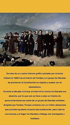 Fusilamiento de Torrijos y sus compañeros en la playa de Málaga