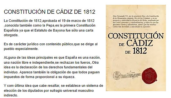 CONSTITUCIÓN DE CÁDIZ 1812