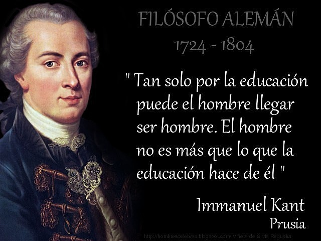 Kant y el concepto idealizado de educación siglo XVIII y XIX