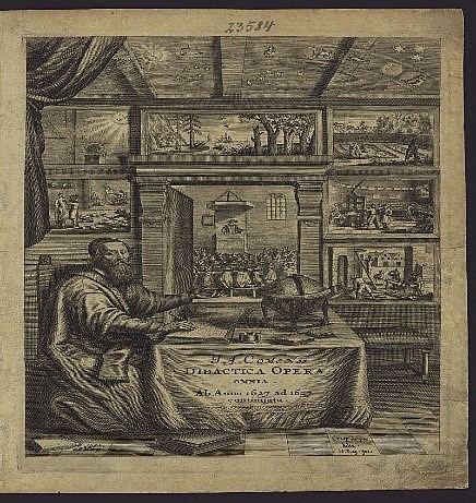 Jan Amos Comenius (1592-1670). Educador Checo, nació en Moravia y el creador de un sistema educacional que hasta hoy no ha sido superado.