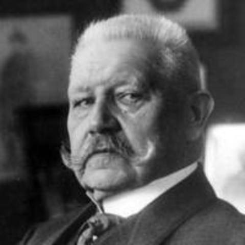 German President Paul Von Hindenburg Dies