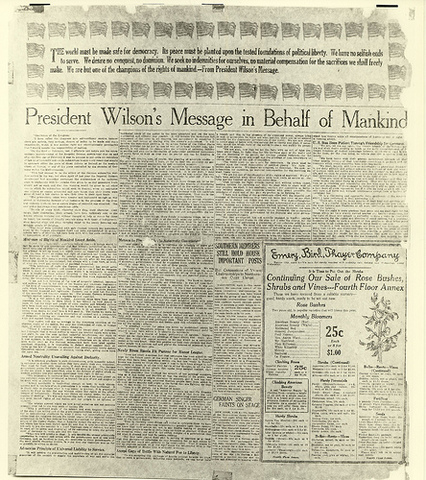 Wilson's  War message
